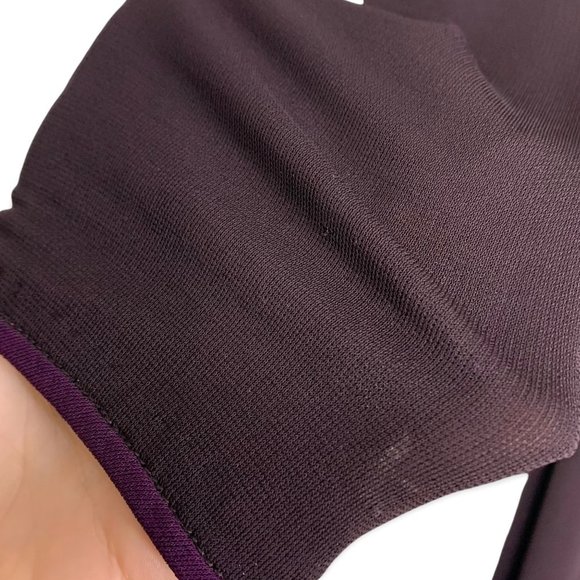 Lida Baday Purple Mock Neck Long Sleeve Dress Large - Picture 14 of 16